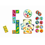 Djeco Gry dla dzieci Bingo Memo Domino Dinozaury