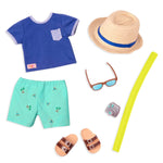 Our Generation Ubranka dla lalki chłopca 46cm By the beach - 4kidspoint.pl