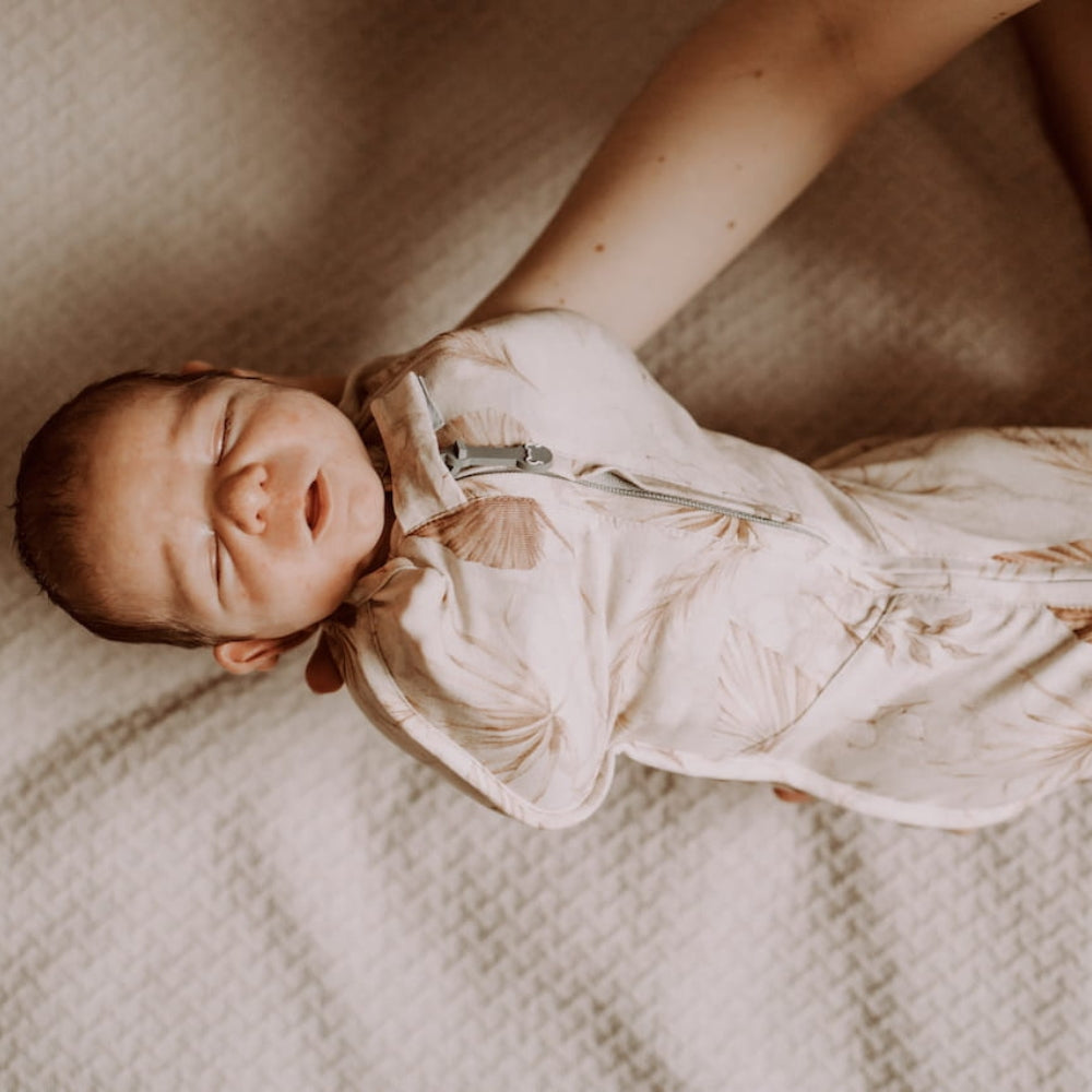 Sleepee otulacz niemowlęcy first step z czapeczką bohemian sand