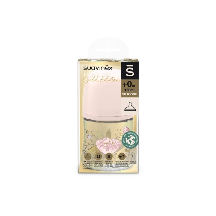 Suavinex Butelka dla niemowląt SX Pro Gold Premium Różowa 150 ml