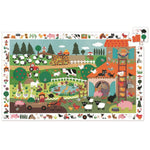 Djeco Puzzle dla dzieci obserwacyjne Farma 35 el.