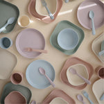 Mushie Miseczki dla dzieci Round Powder Blue