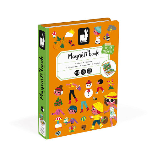 Janod Układanka magnetyczna Magnetibook pory roku - 4kidspoint.pl