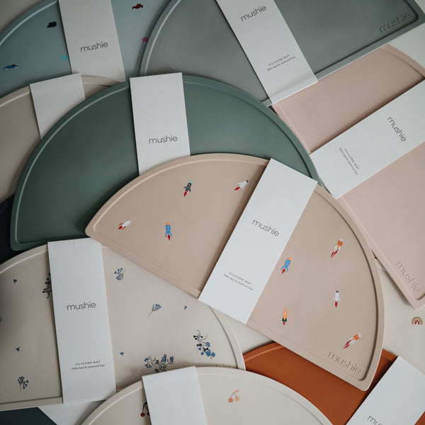 Mushie Podkładka silikonowa na stół Rainbow - 4kidspoint.pl