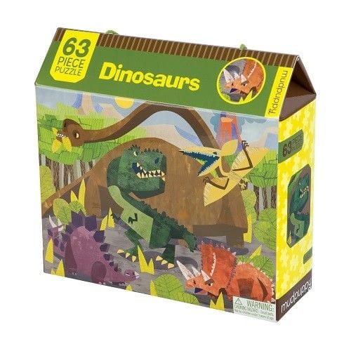 Mudpuppy Puzzle 63 elementy Dinozaury skaza
