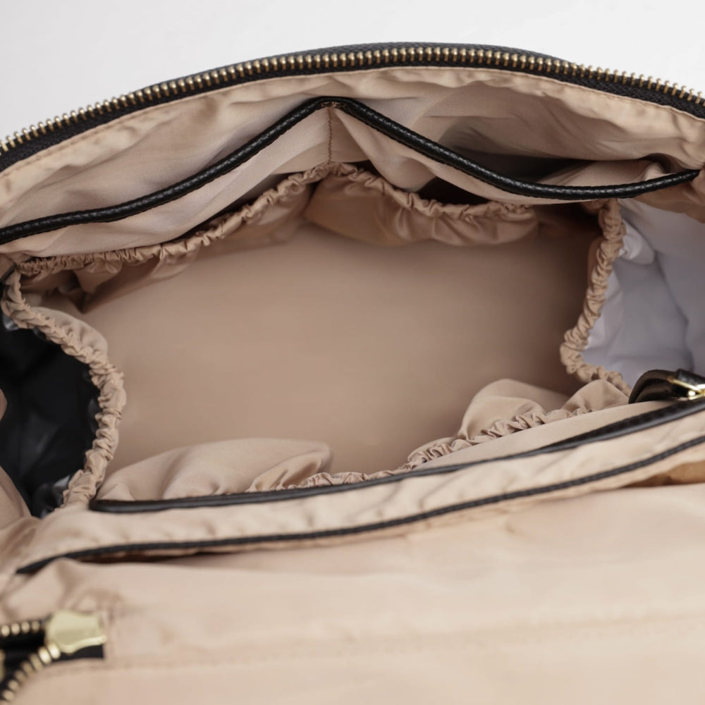 JOISSY Plecak dla mamy ROOMY stone grey/silver