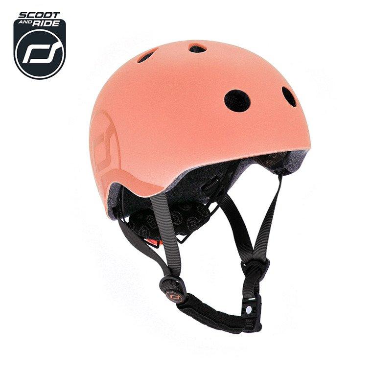 Scootandride Kask S-M dla dzieci 3+ Peach - 4kidspoint.pl
