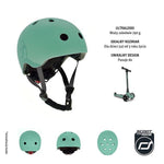 Scootandride Kask S-M dla dzieci 3+ Forest - 4kidspoint.pl
