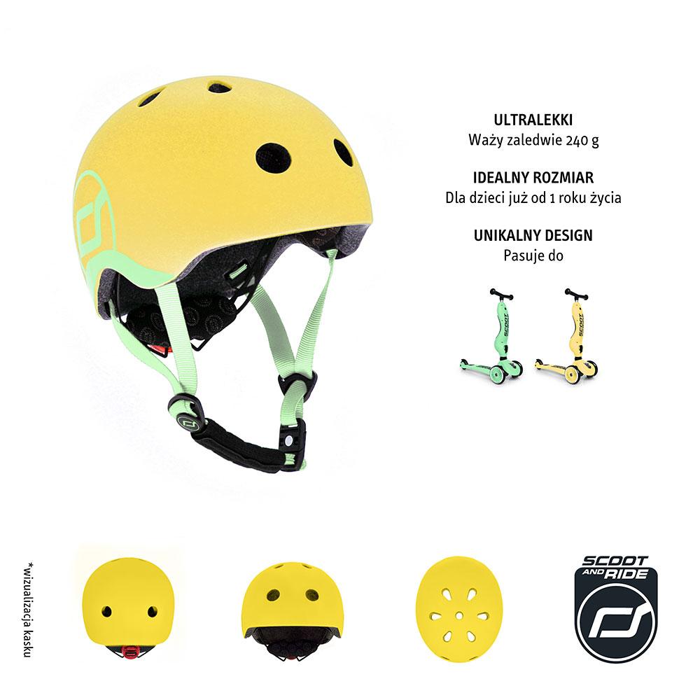 Scootandride Kask dla dzieci 1+ Lemon