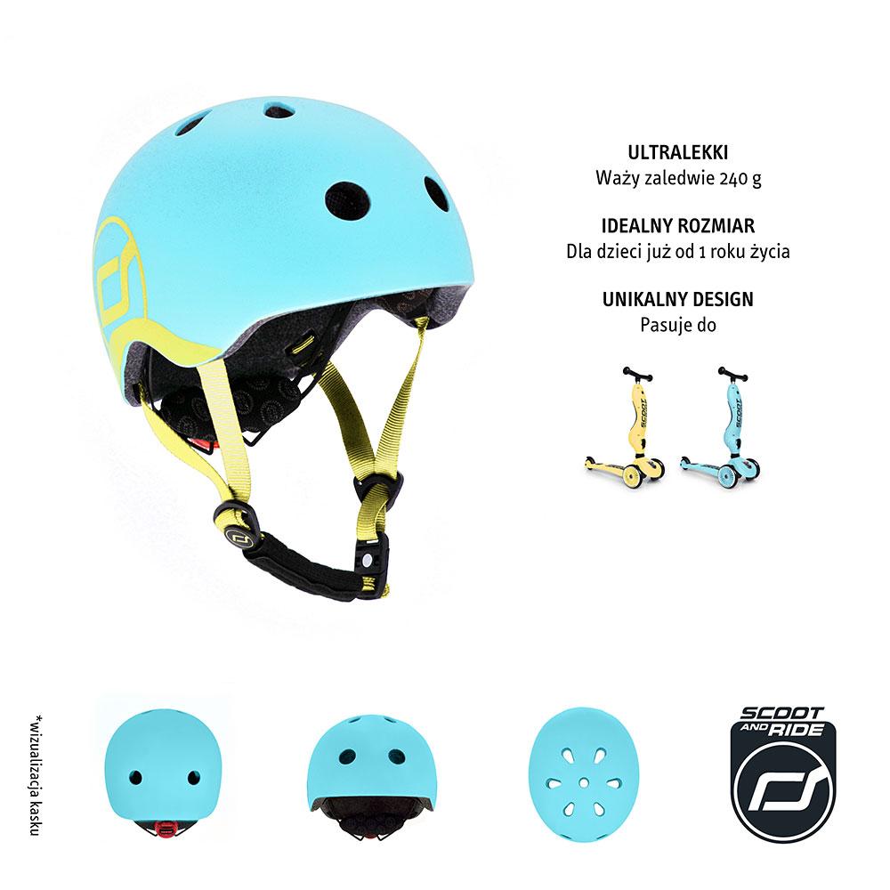 Scootandride Kask dla dzieci 1+ Blueberry