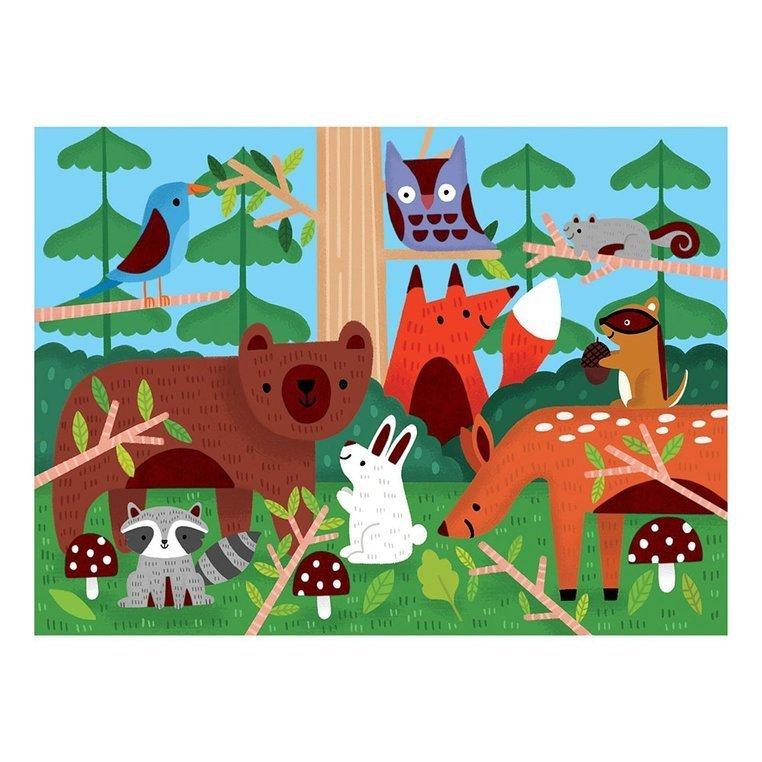 Mudpuppy Puzzle z miękkimi aplikacjami Las 42 elementy 3+