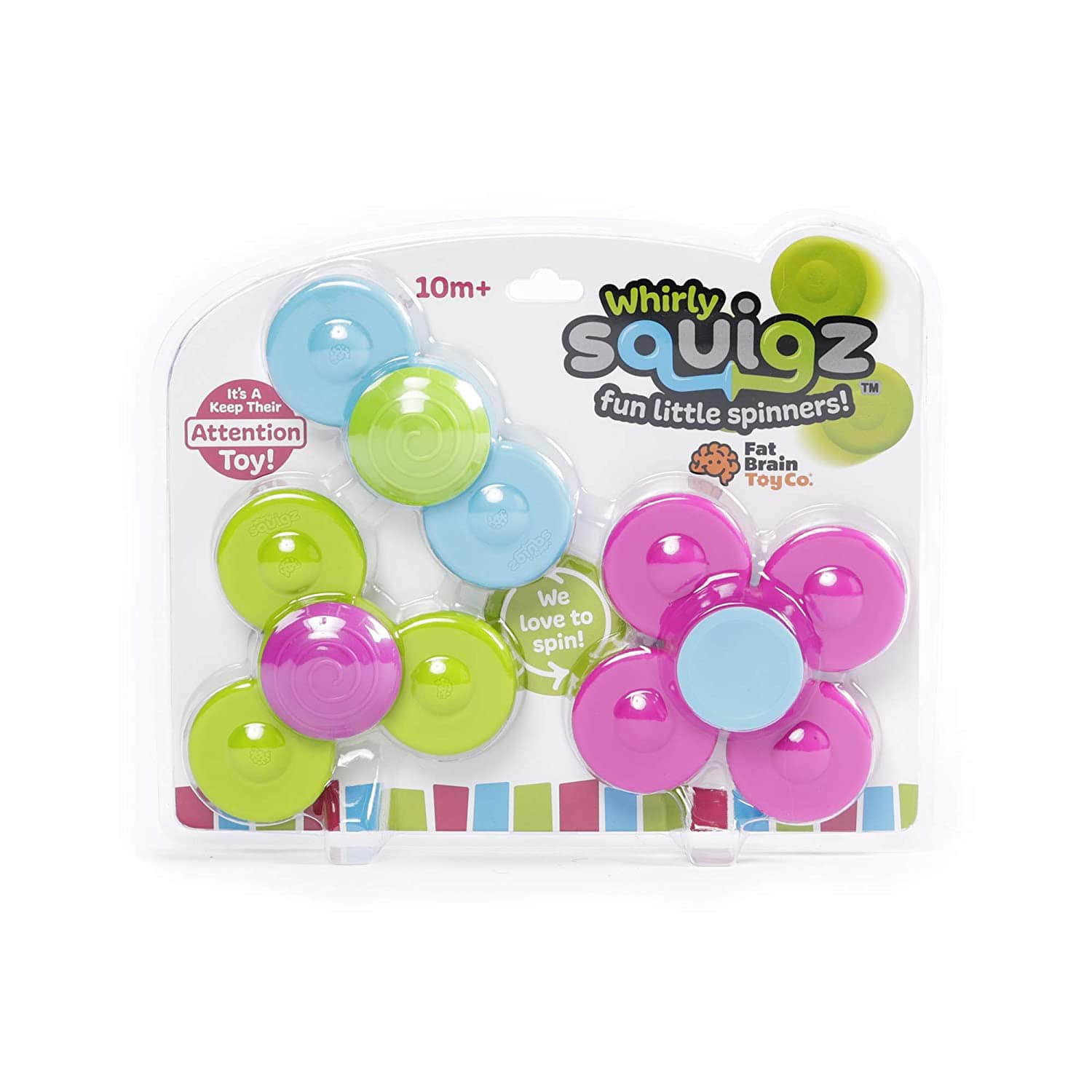 Fat Brain Toys Wirujące Przyssawki 3 szt.