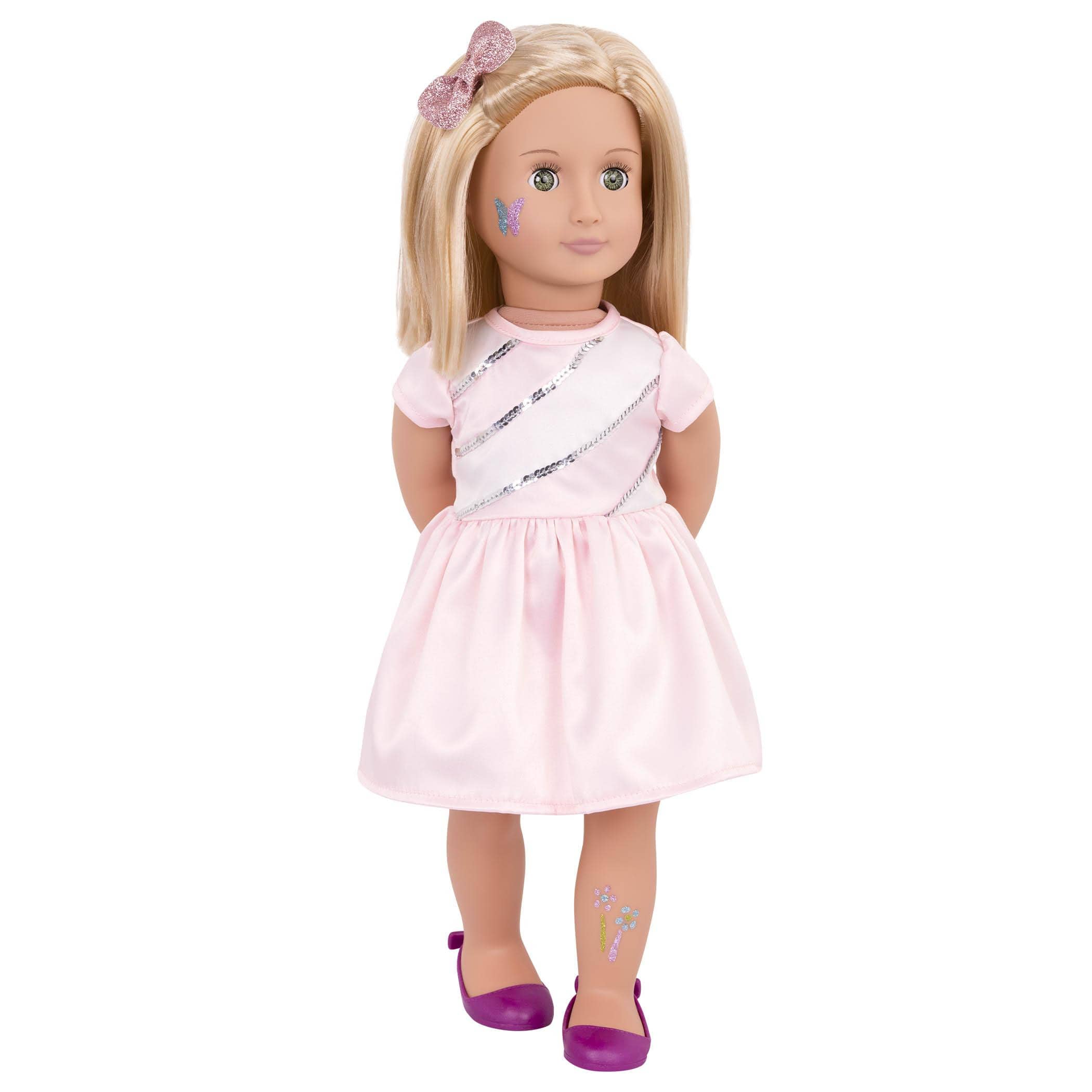 Our Generation Lalka Rosalyn  46cm z kompletem to tworzenia tatuaży - 4kidspoint.pl