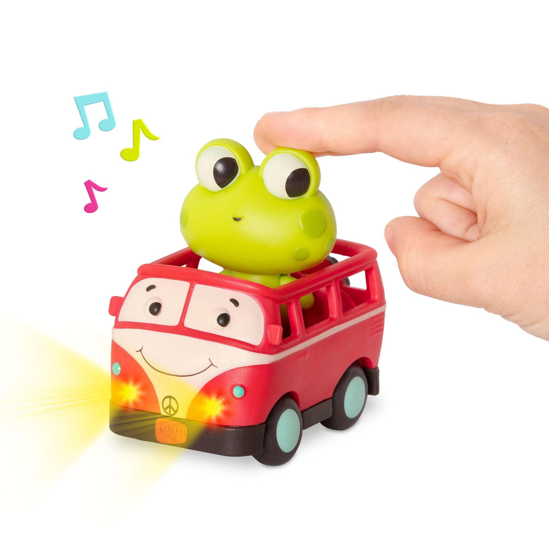 B.Toys seria Land of B. Miękkie autko sensoryczne busik z żabką