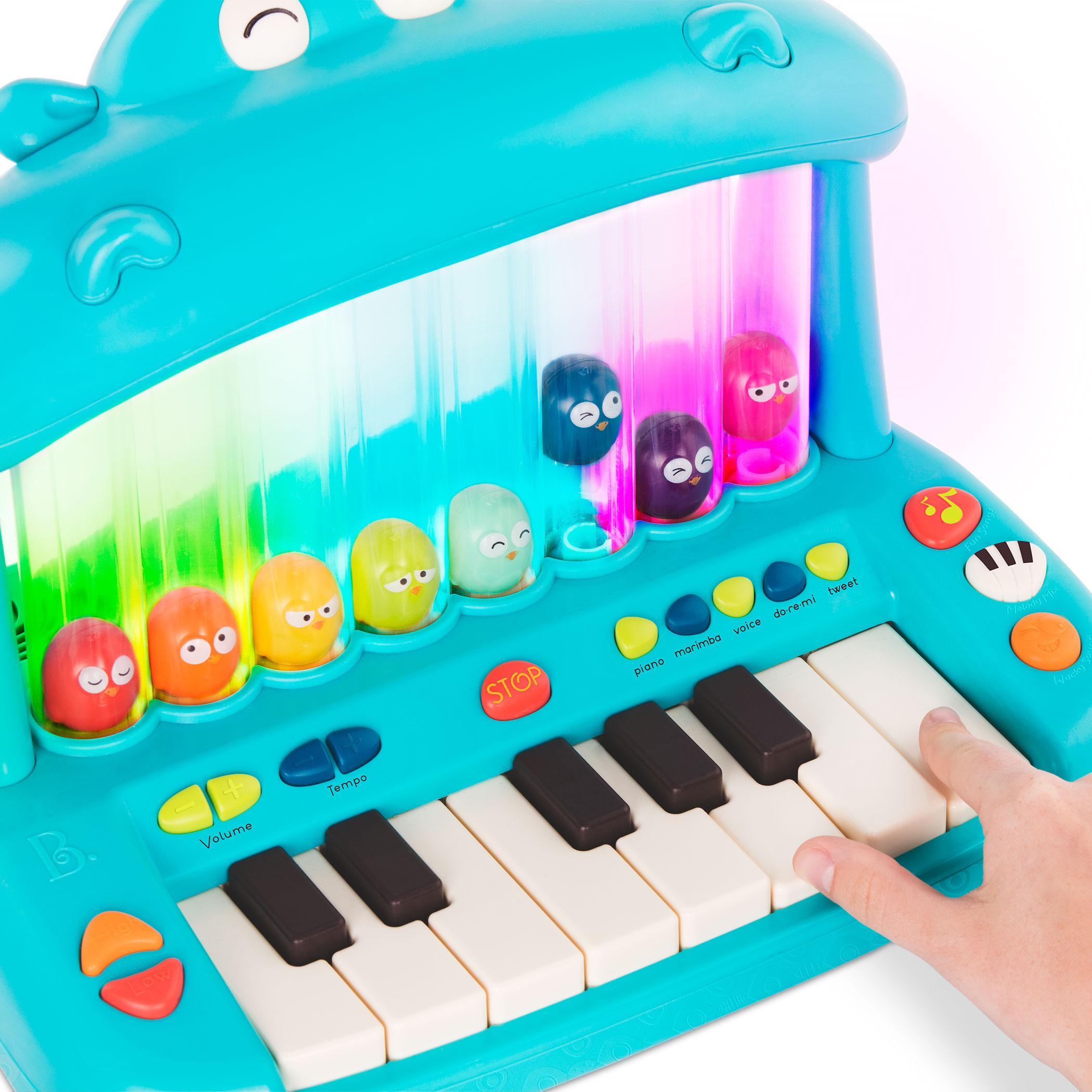 B.Toys seria Land of B. Instrument dla dzieci Pianinko ze skaczącymi ptaszkami