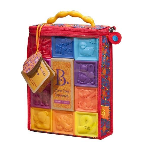 B.Toys Miękkie klocki edukacyjne mały zestaw 10 klocków