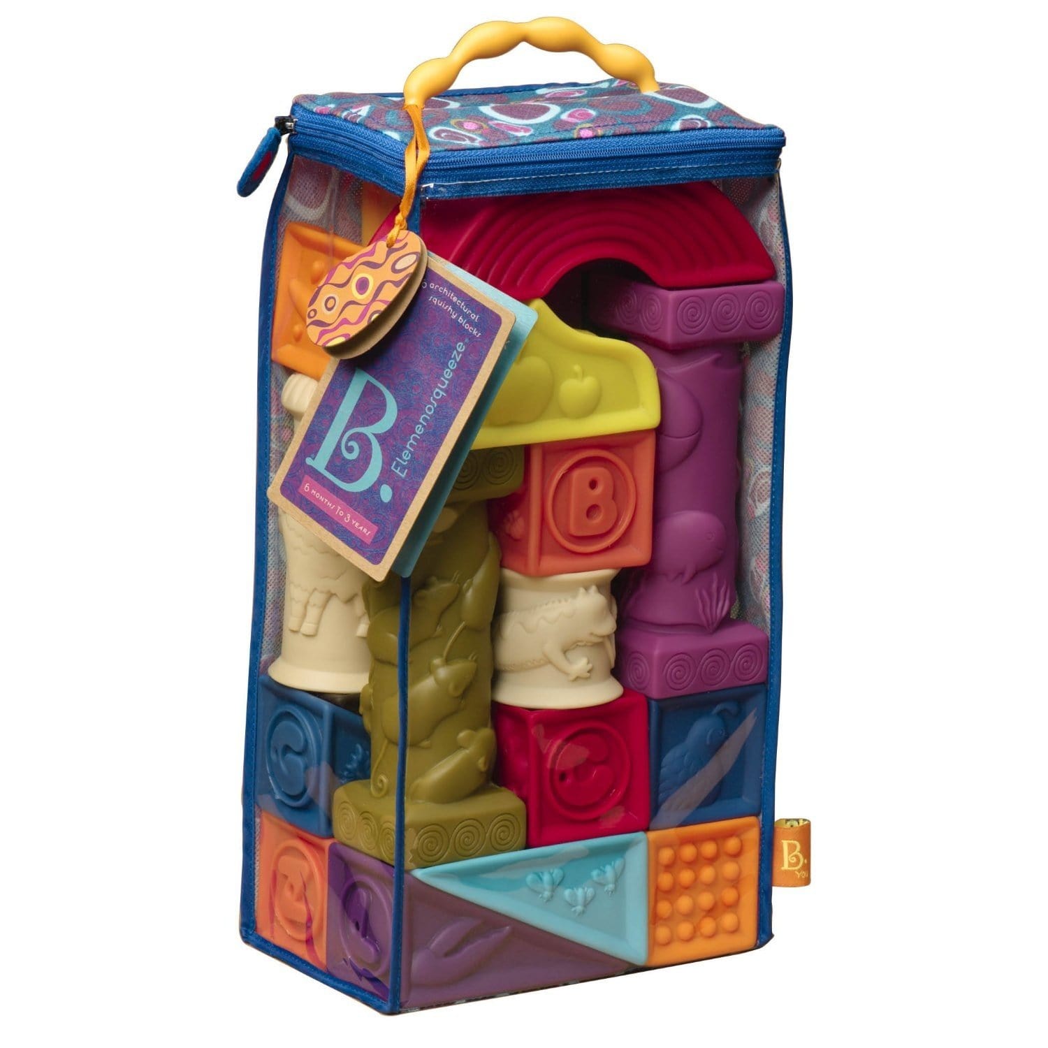 B.Toys Miękkie klocki edukacyjne duży zestaw 26 klocków