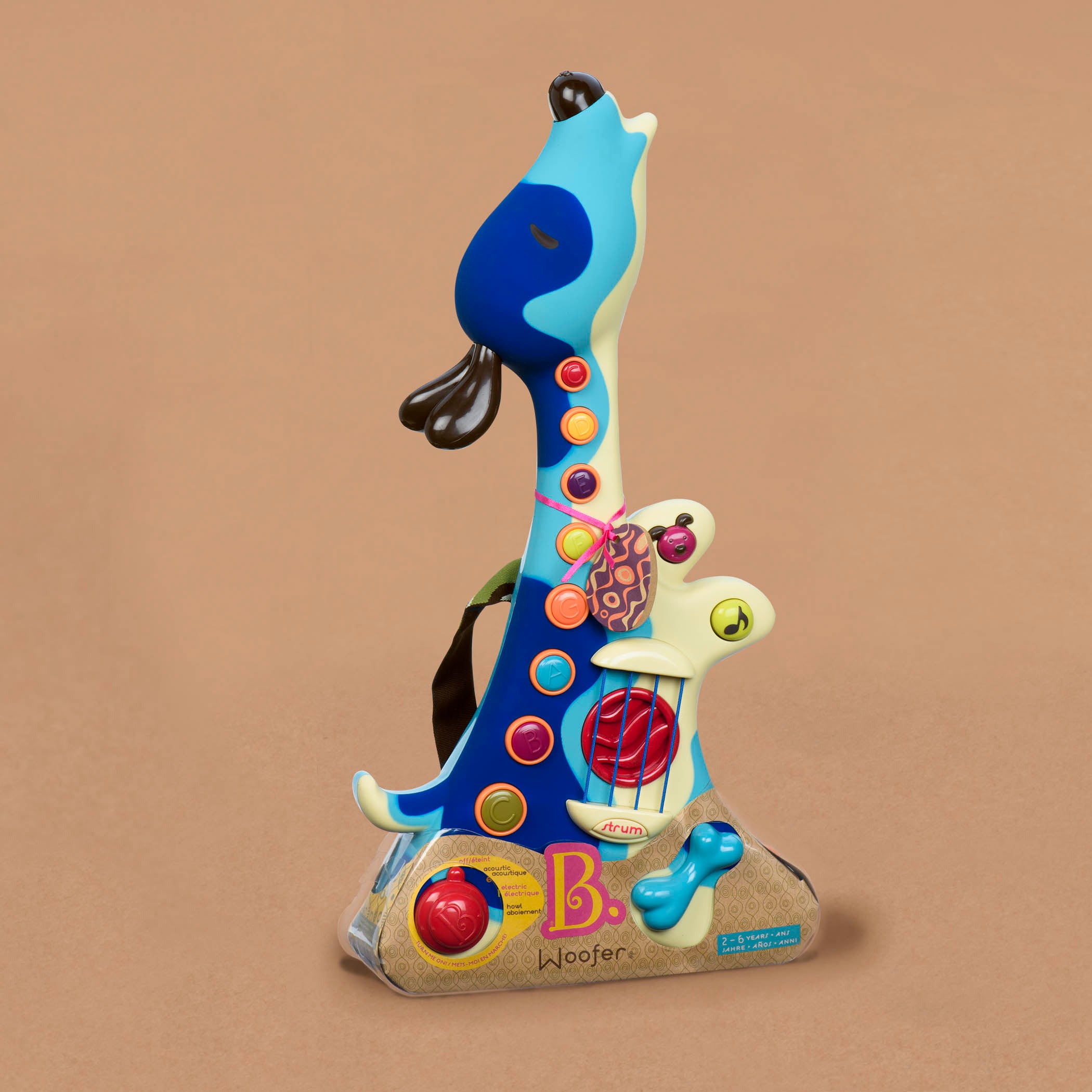 B.Toys Gitara piesek Woofer instrument dla dziecka