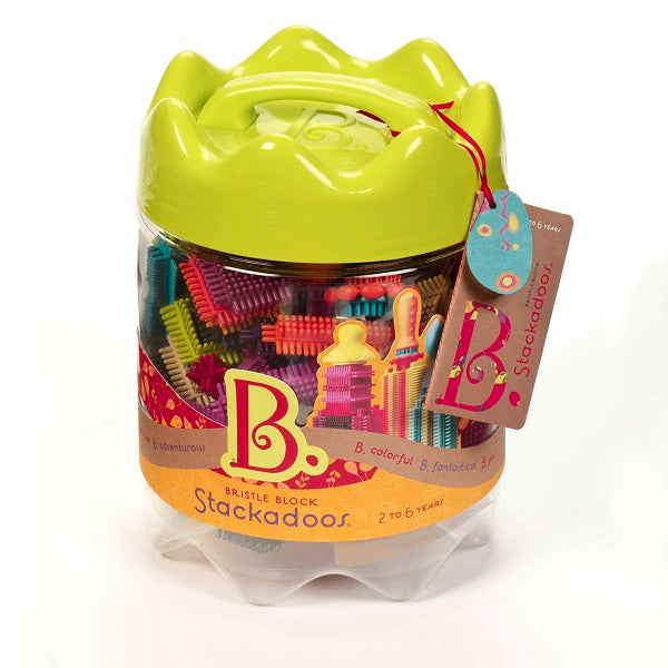 B.Toys Klocki jeżyki konstrukcyjne w słoju 68 elem. - 4kidspoint.pl