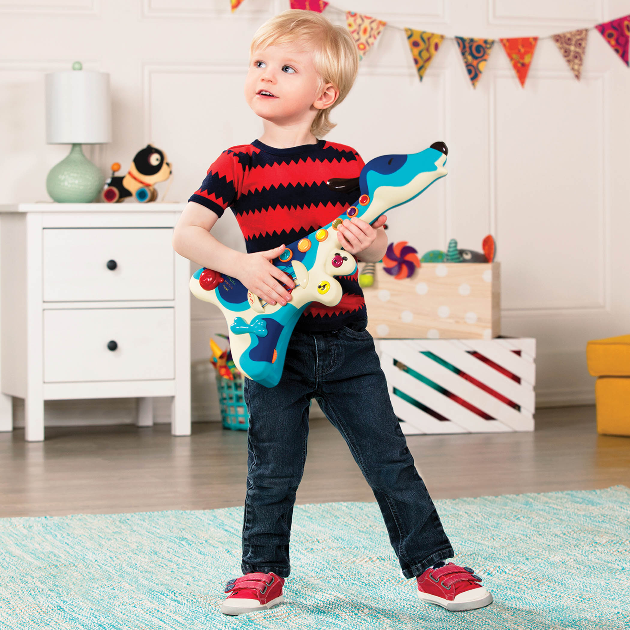 B.Toys Gitara piesek Woofer instrument dla dziecka