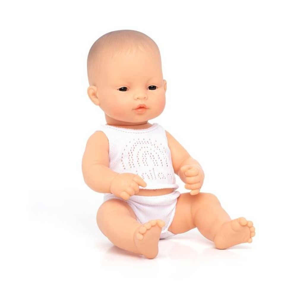 Miniland Baby Lalka dla dzieci dziewczynka Azjatka 32cm