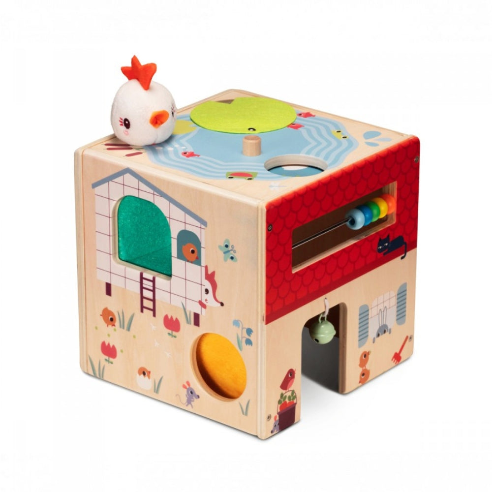 Lilliputiens Drewniana kostka edukacyjna Farma