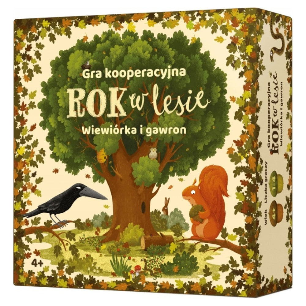 Nasza Księgarnia Gra logiczna dla dzieci Rok w lesie Wiewiórka i gawron