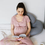 Poofi Poszewka na poduszkę ciążową Organic Jasny szary