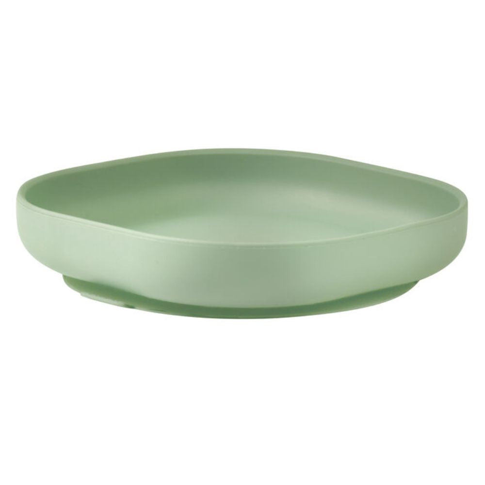 Beaba Silikonowy talerzyk z przyssawką Sage green
