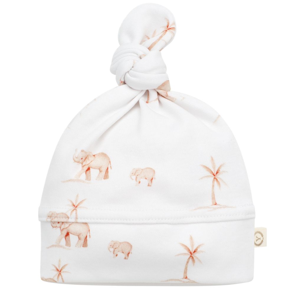 YOSOY Czapeczka dla niemowlaka organic cotton Elephants 68