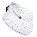 YOSOY Otulacz do fotelika samochodowego z velvetem Dreaming Whales