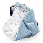 YOSOY Otulacz do fotelika samochodowego z velvetem Dreaming Whales