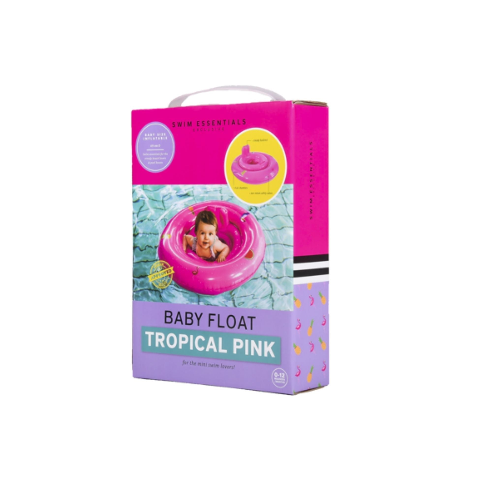 The Swim Essentials Koło do pływania dla dzieci Różowe - 4kidspoint.pl