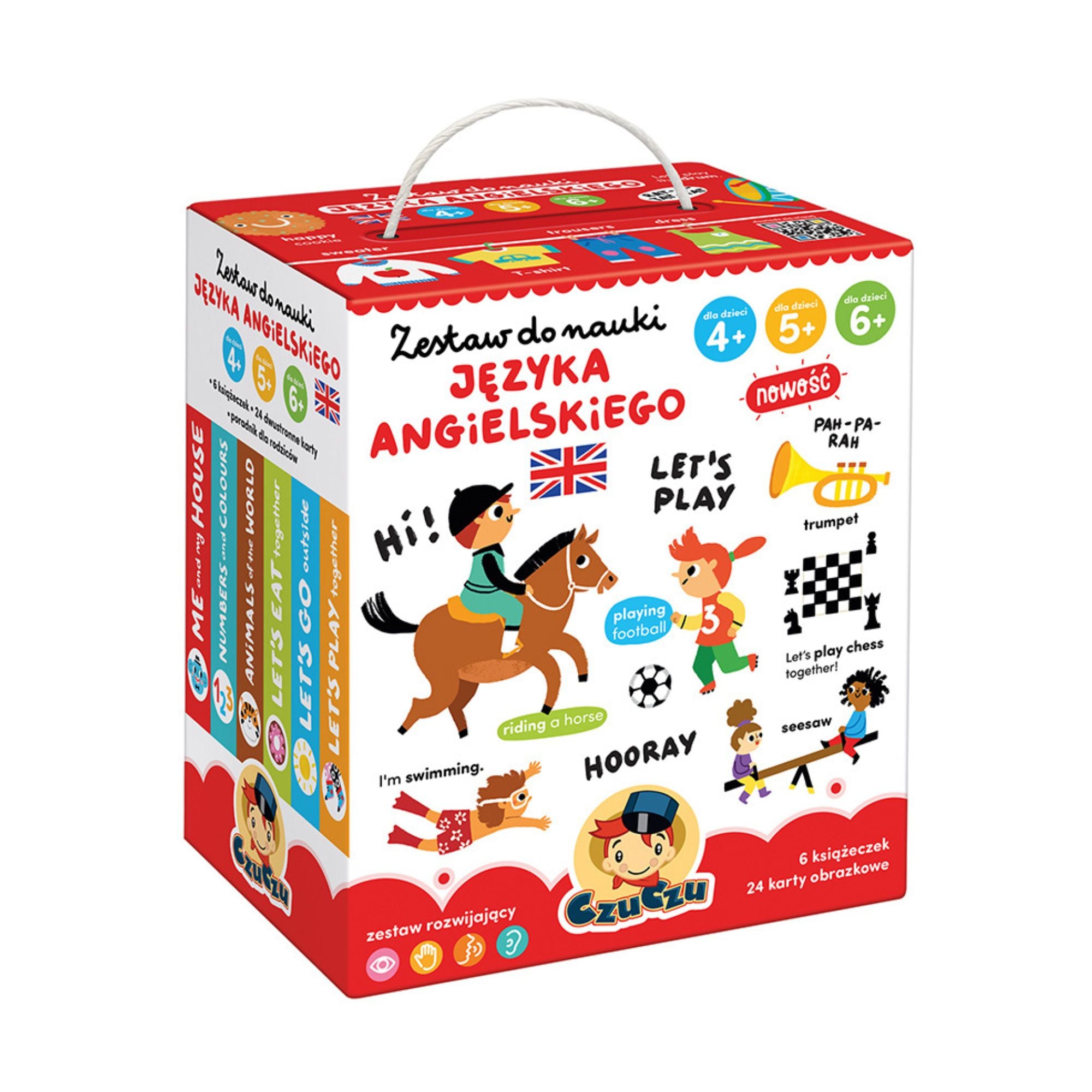 CzuCzu Książeczki dla dzieci 4,5,6+ Nauka języka angielskiego