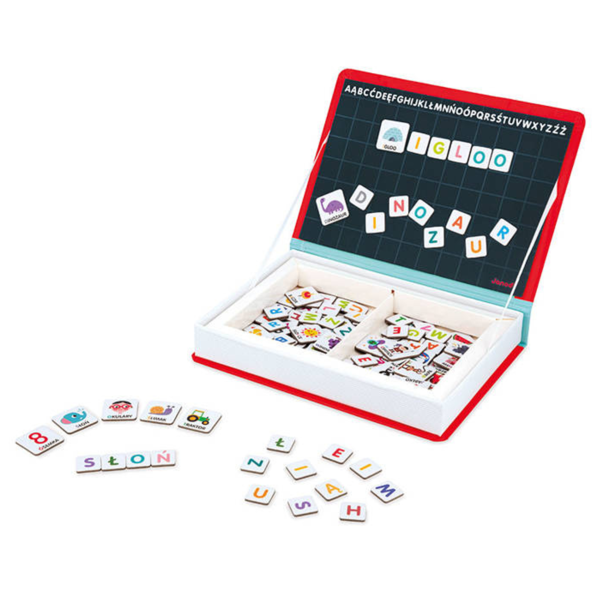 Janod Magnetyczna układanka Magnetibook Alfabet