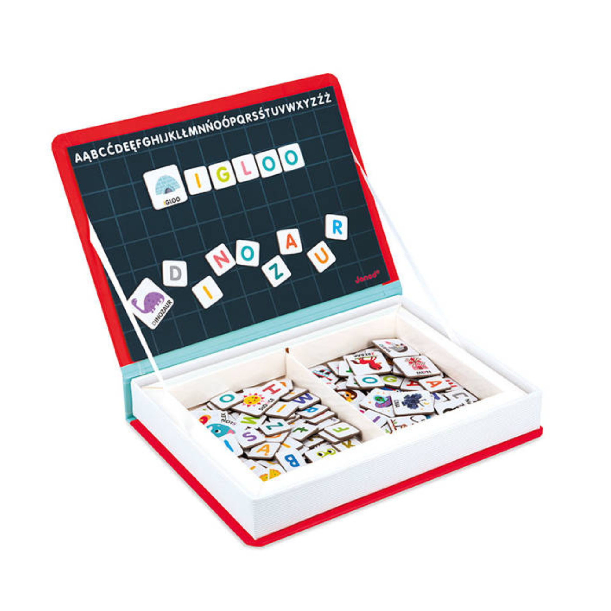 Janod Magnetyczna układanka Magnetibook Alfabet