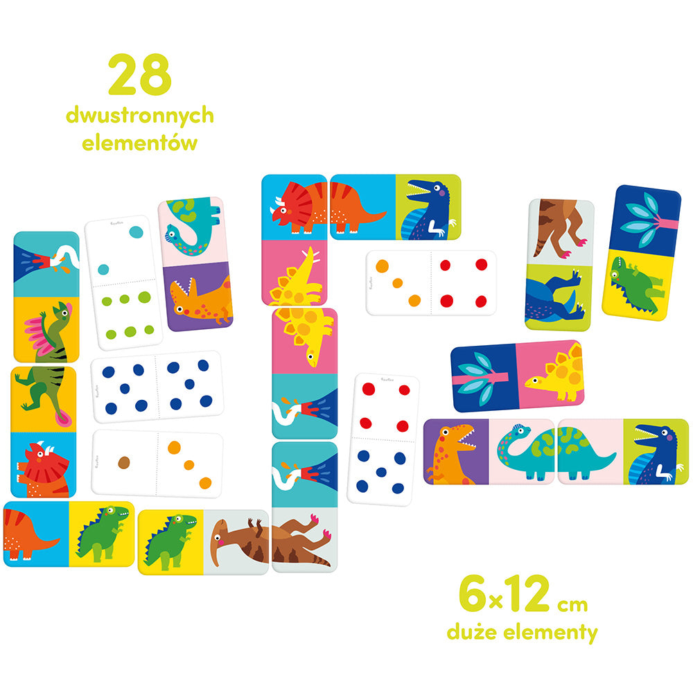 CzuCzu Gra dla dzieci Domino Dinozaury
