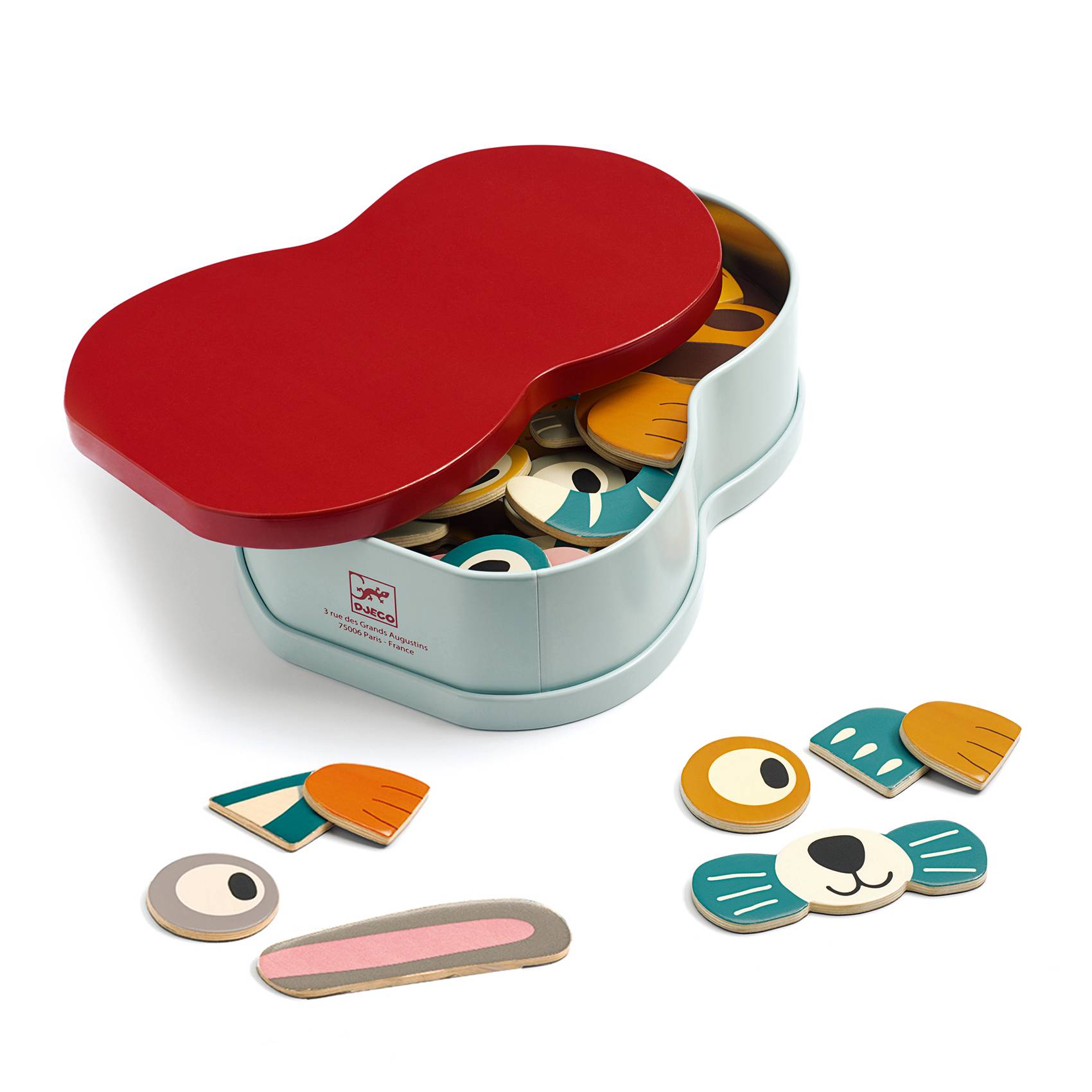 Djeco Układanka magnetyczna Śmieszne Zwierzęta - 4kidspoint.pl