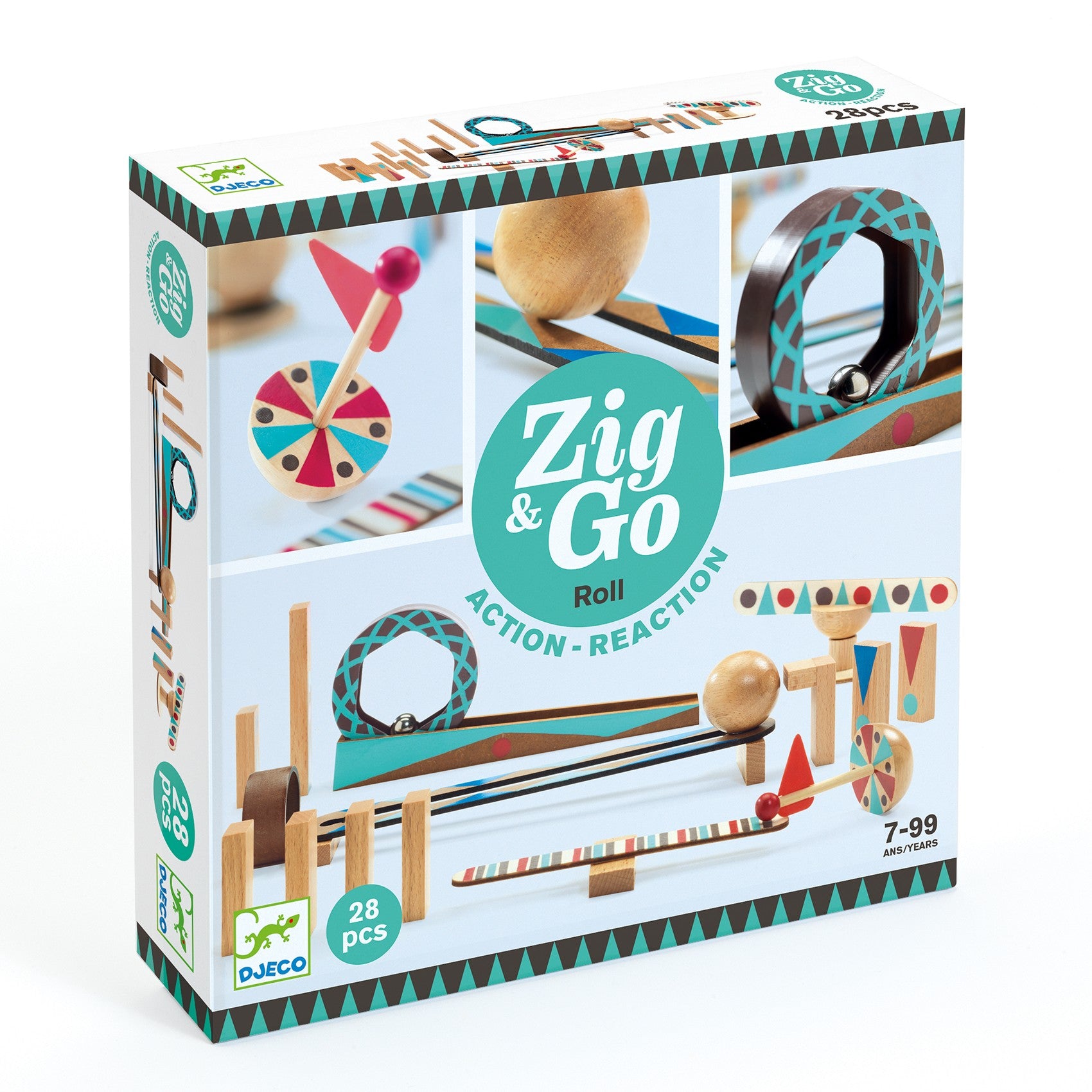 Djeco tor do układania Zig & Go 28 elementów - 4kidspoint.pl