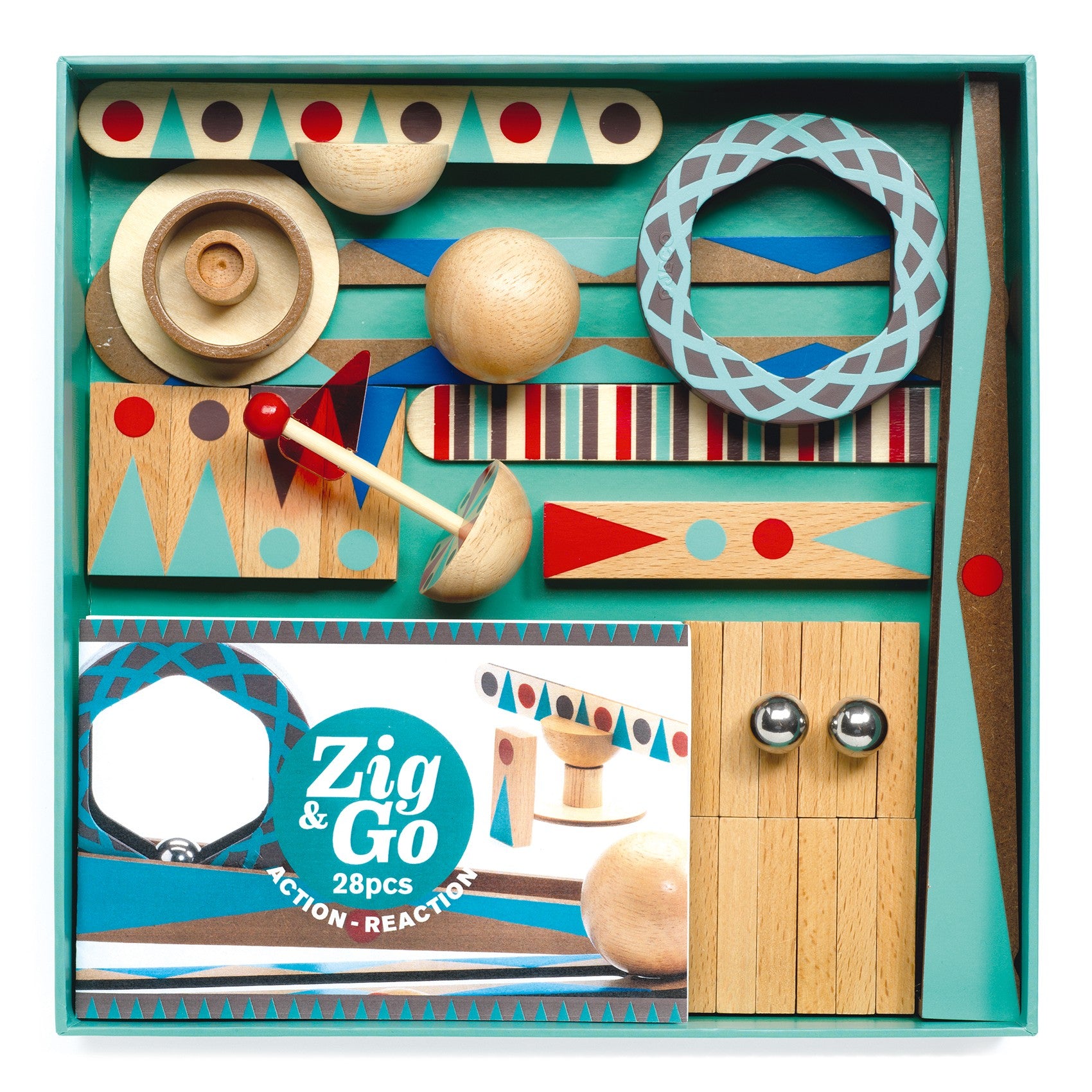 Djeco tor do układania Zig & Go 28 elementów - 4kidspoint.pl