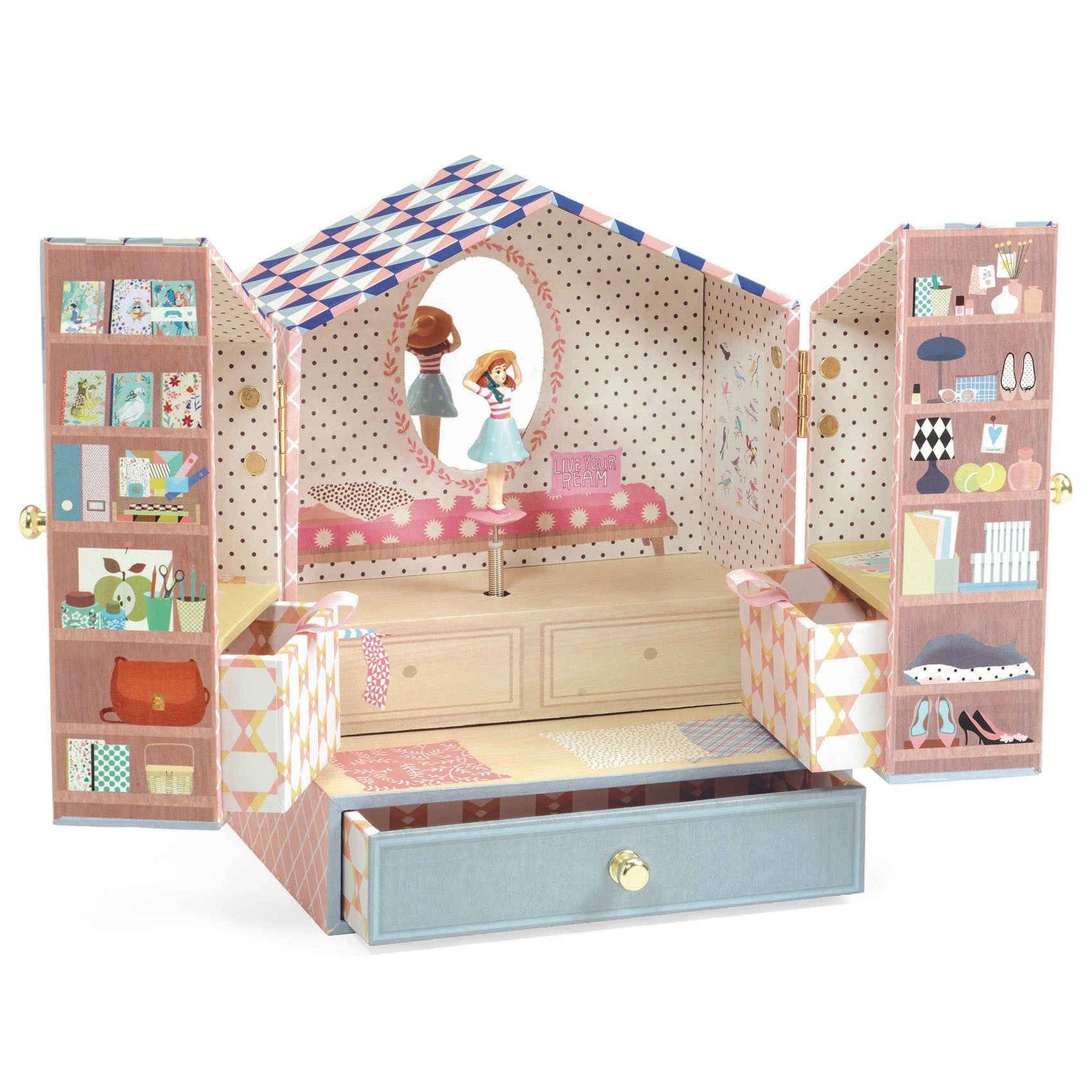 Djeco Szkatułka z pozytywką Butik Tinou - 4kidspoint.pl