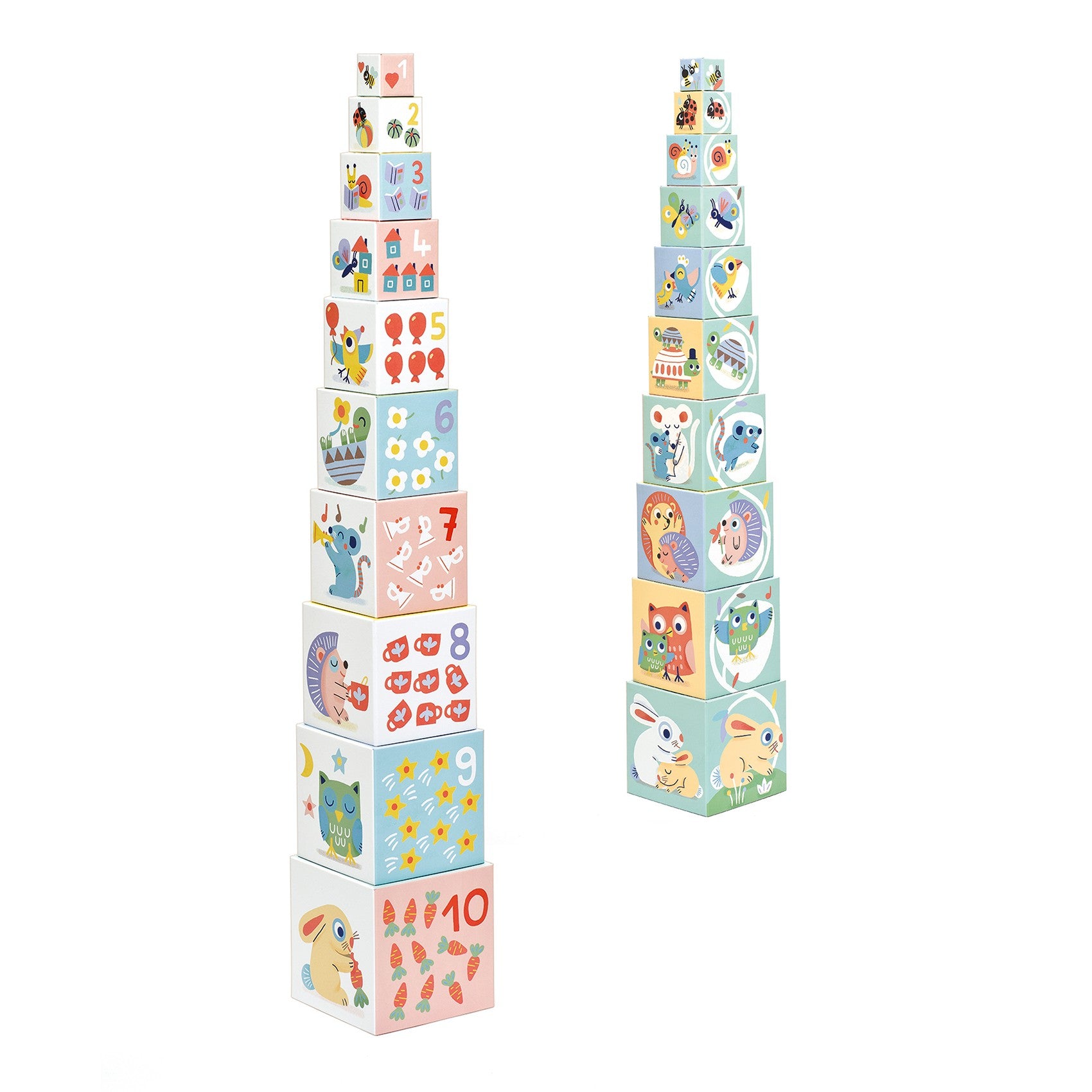 Djeco Kartonowe klocki piramida Baby bloki - 4kidspoint.pl