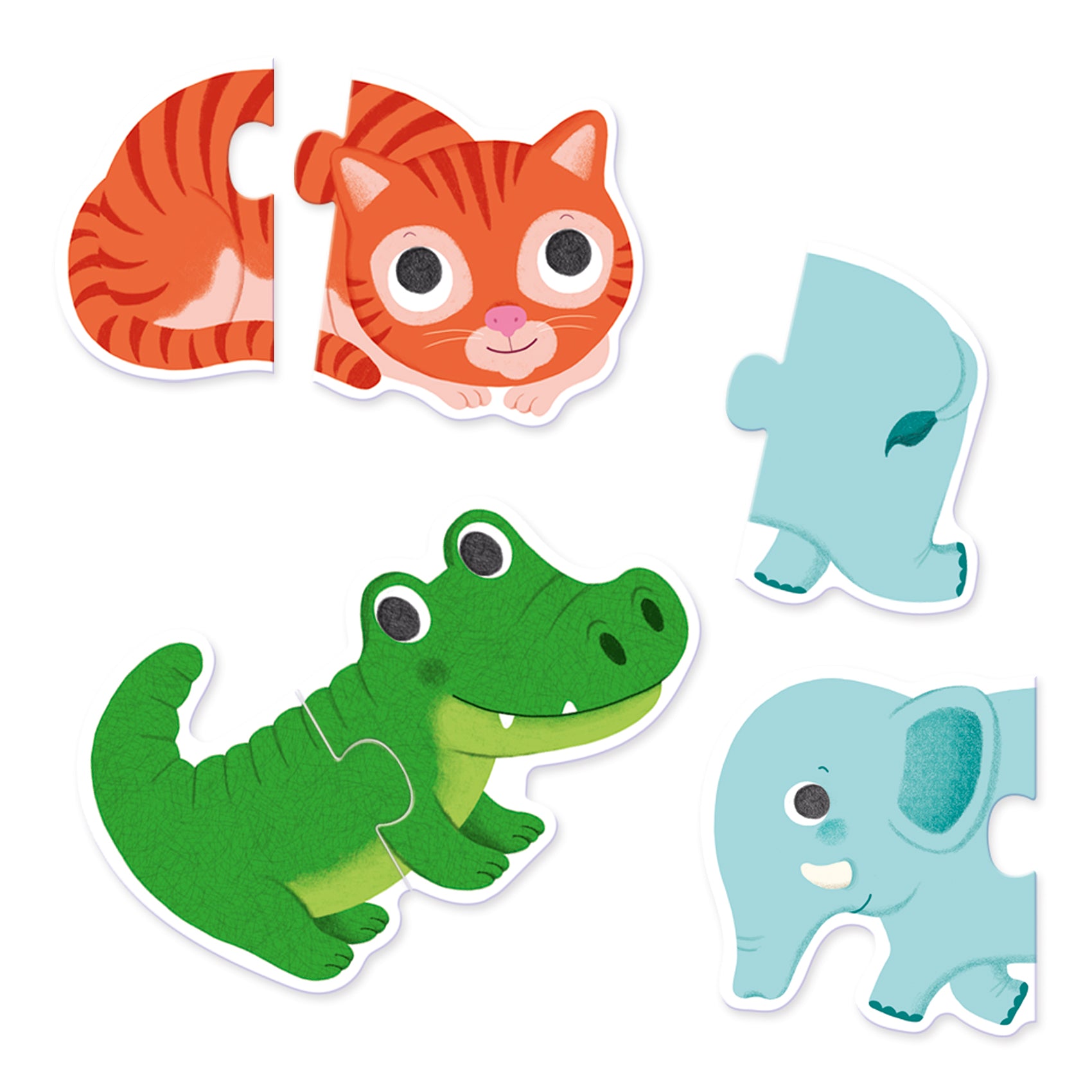 Djeco Puzzle do pary Duo Zwierzątka - 4kidspoint.pl