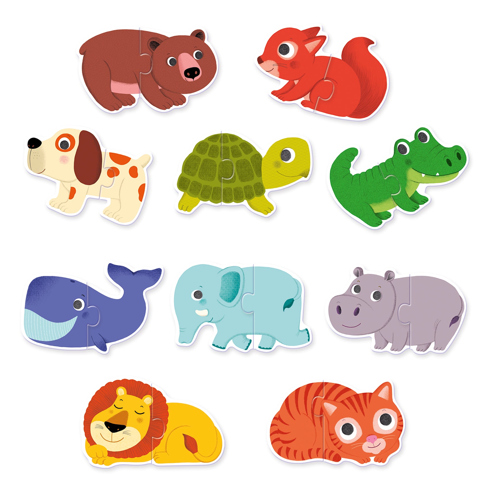 Djeco Puzzle do pary Duo Zwierzątka - 4kidspoint.pl