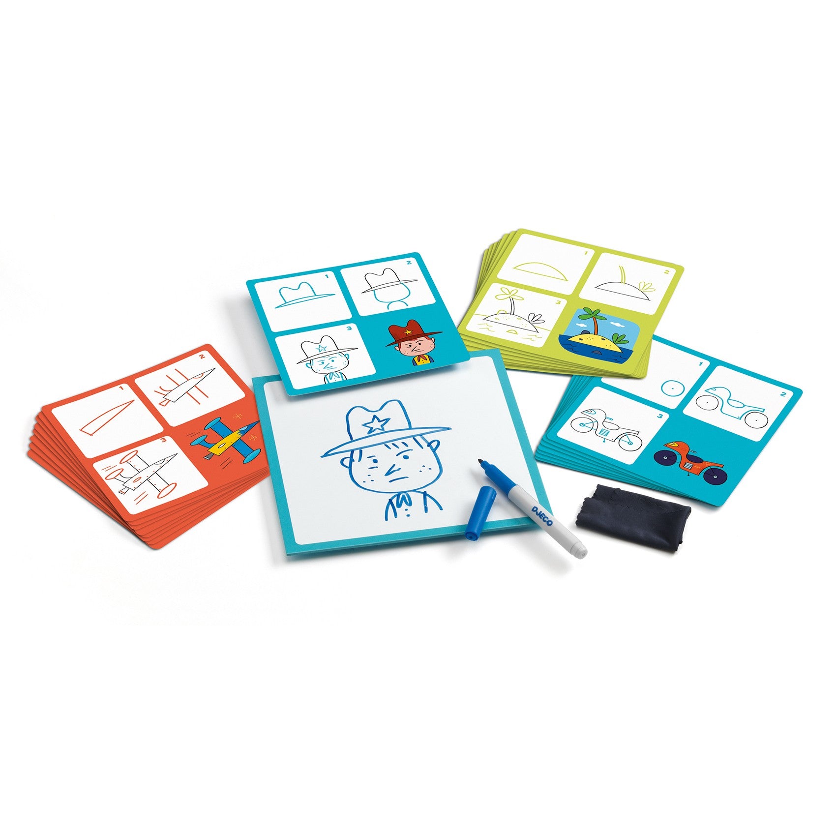 Djeco Nauka rysowania krok po kroku Samochody - 4kidspoint.pl