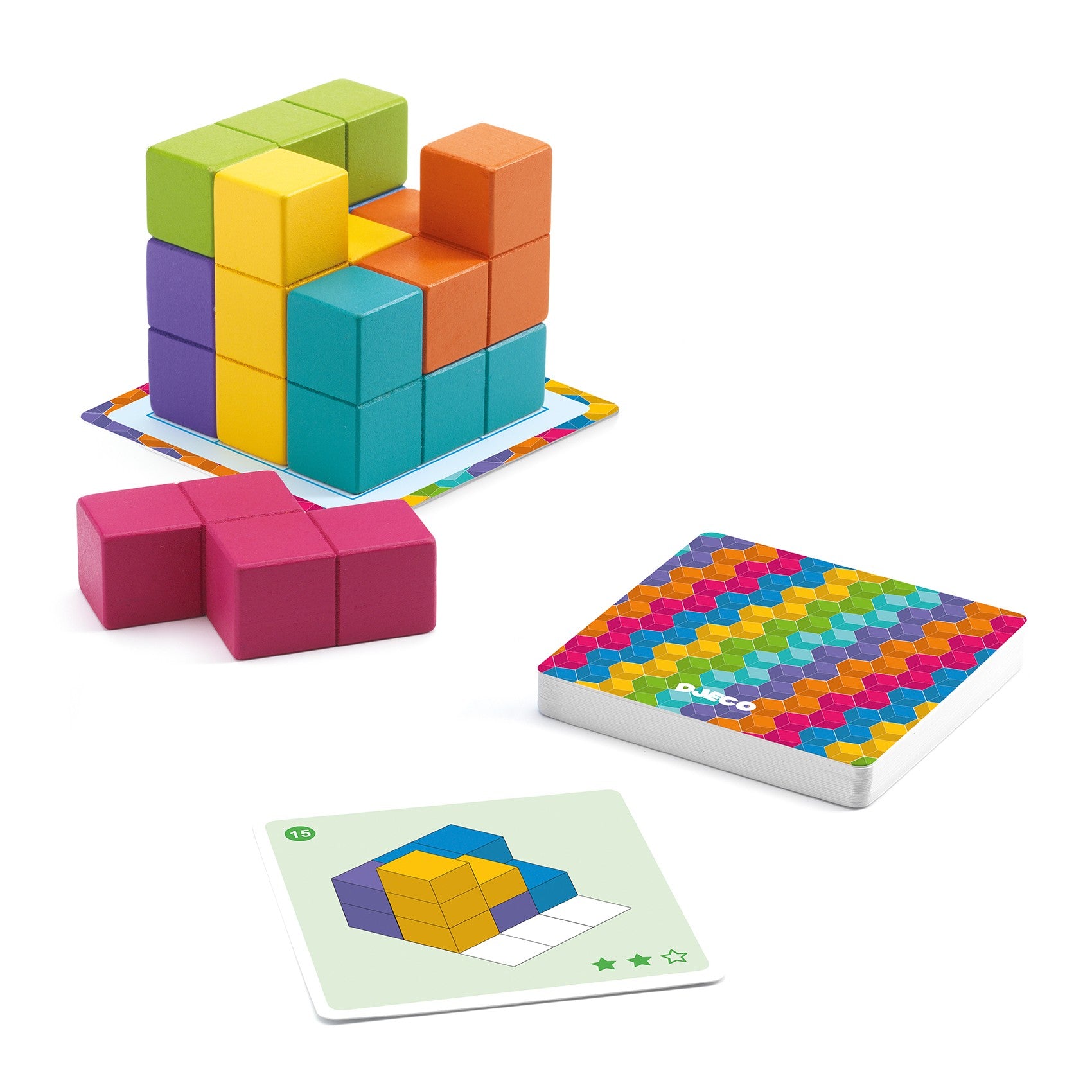 Djeco Gra logiczna rozwija wyobraźnie przestrzenną Cubissimo - 4kidspoint.pl