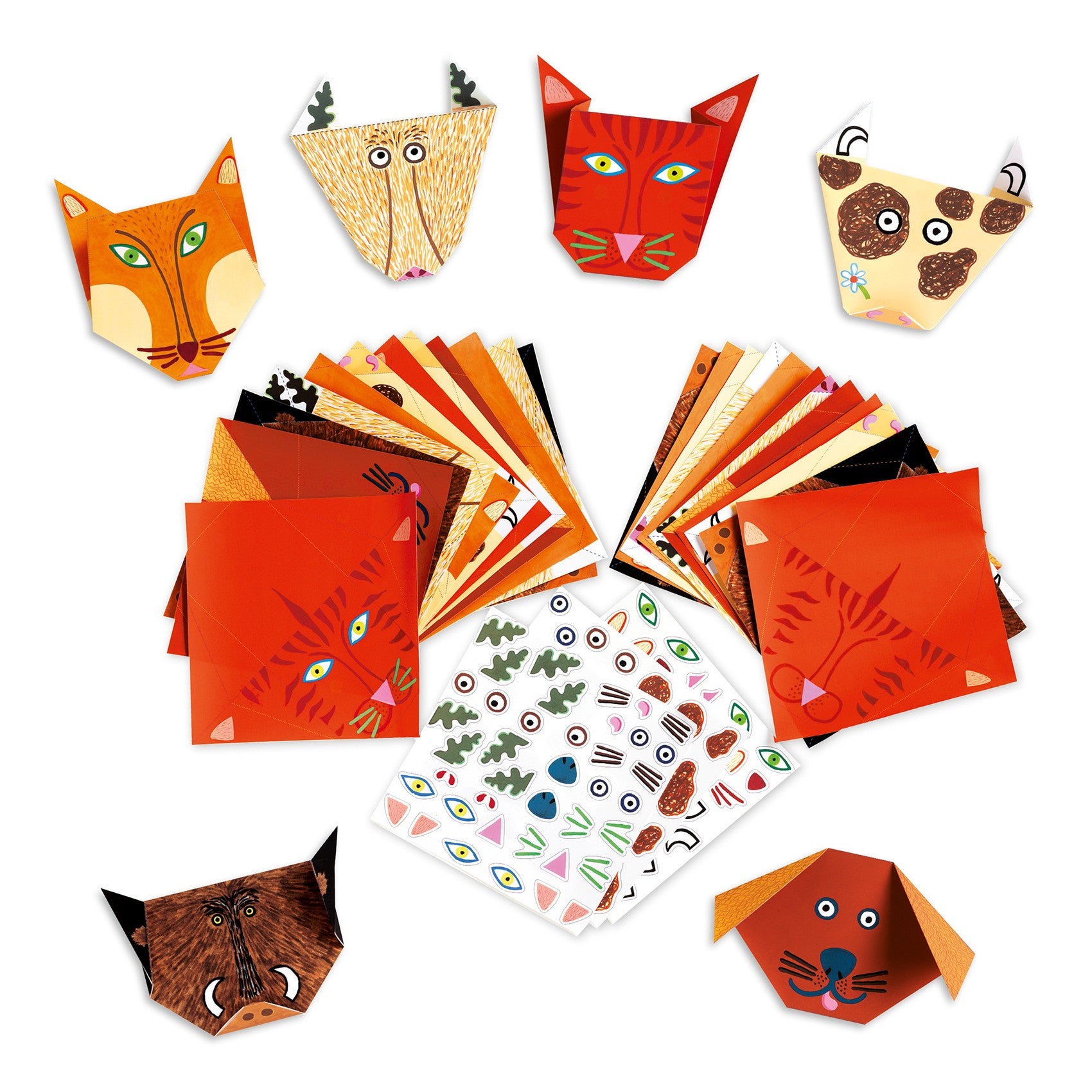 Djeco Zestaw kreatywny Origami i naklejki Zwierzęta - 4kidspoint.pl