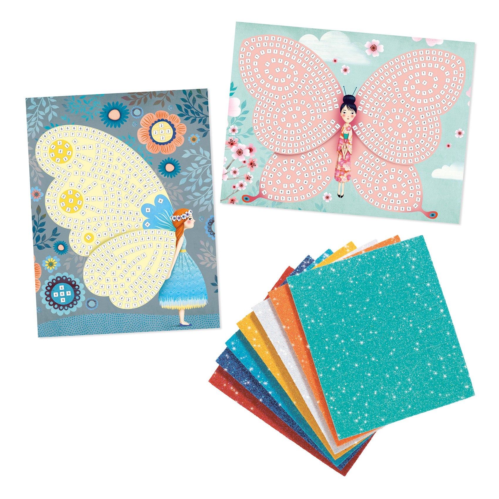 Djeco Zestaw kreatywny Mozaika Motyle - 4kidspoint.pl