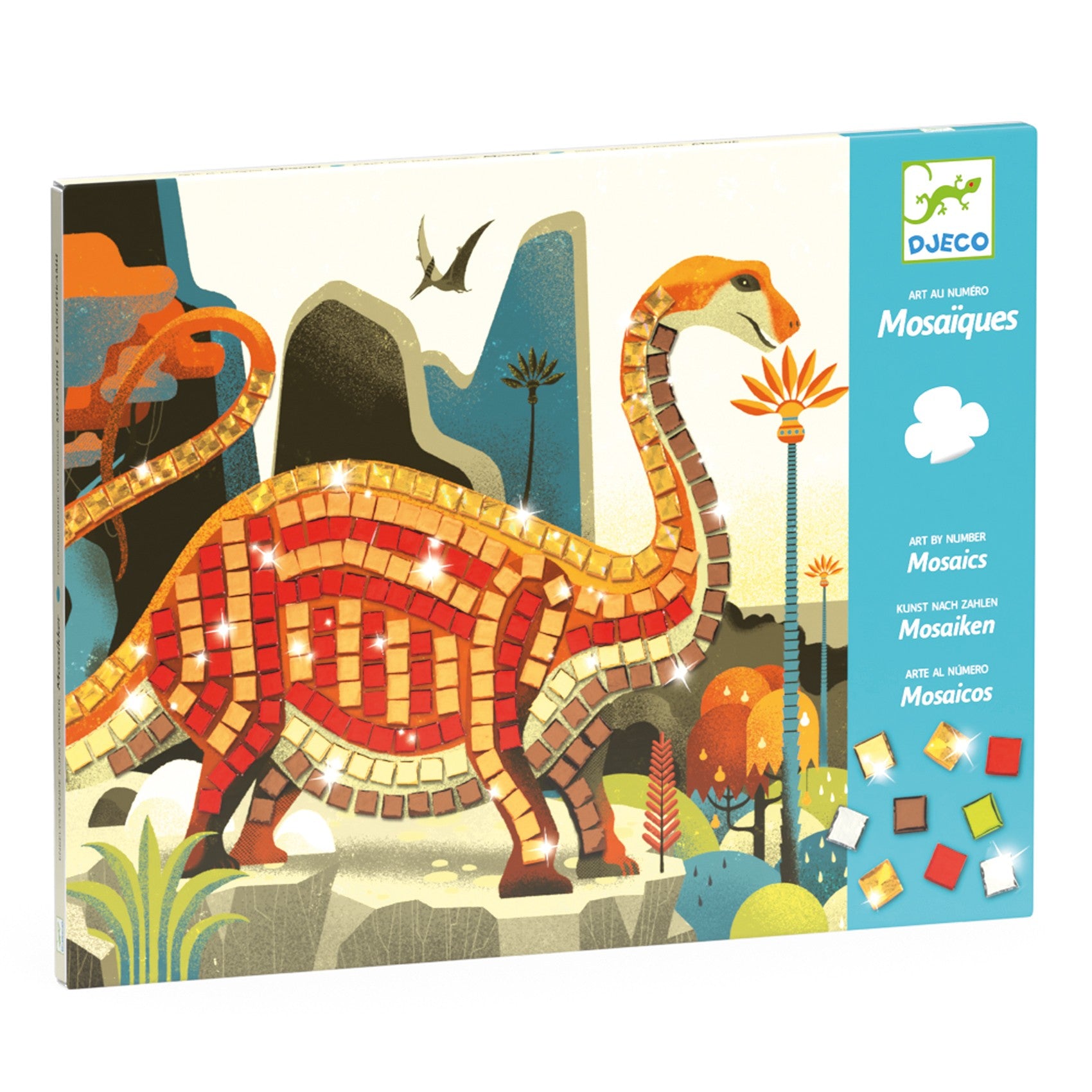 Djeco Zestaw kreatywny Mozaika Dinozaury - 4kidspoint.pl