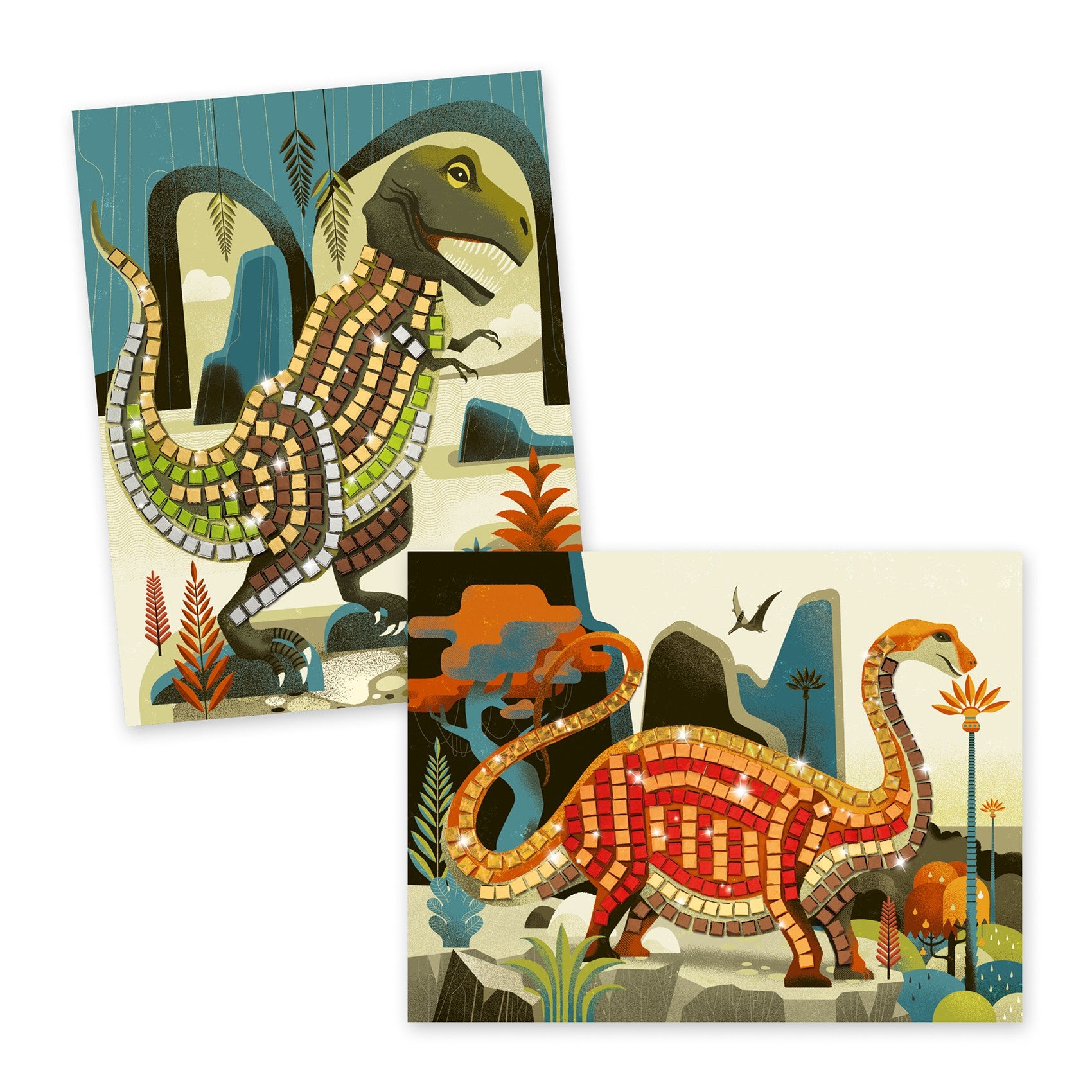 Djeco Zestaw kreatywny Mozaika Dinozaury - 4kidspoint.pl
